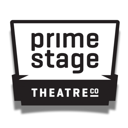 Prime Stage Theatre Co logo in black and white with bold text
