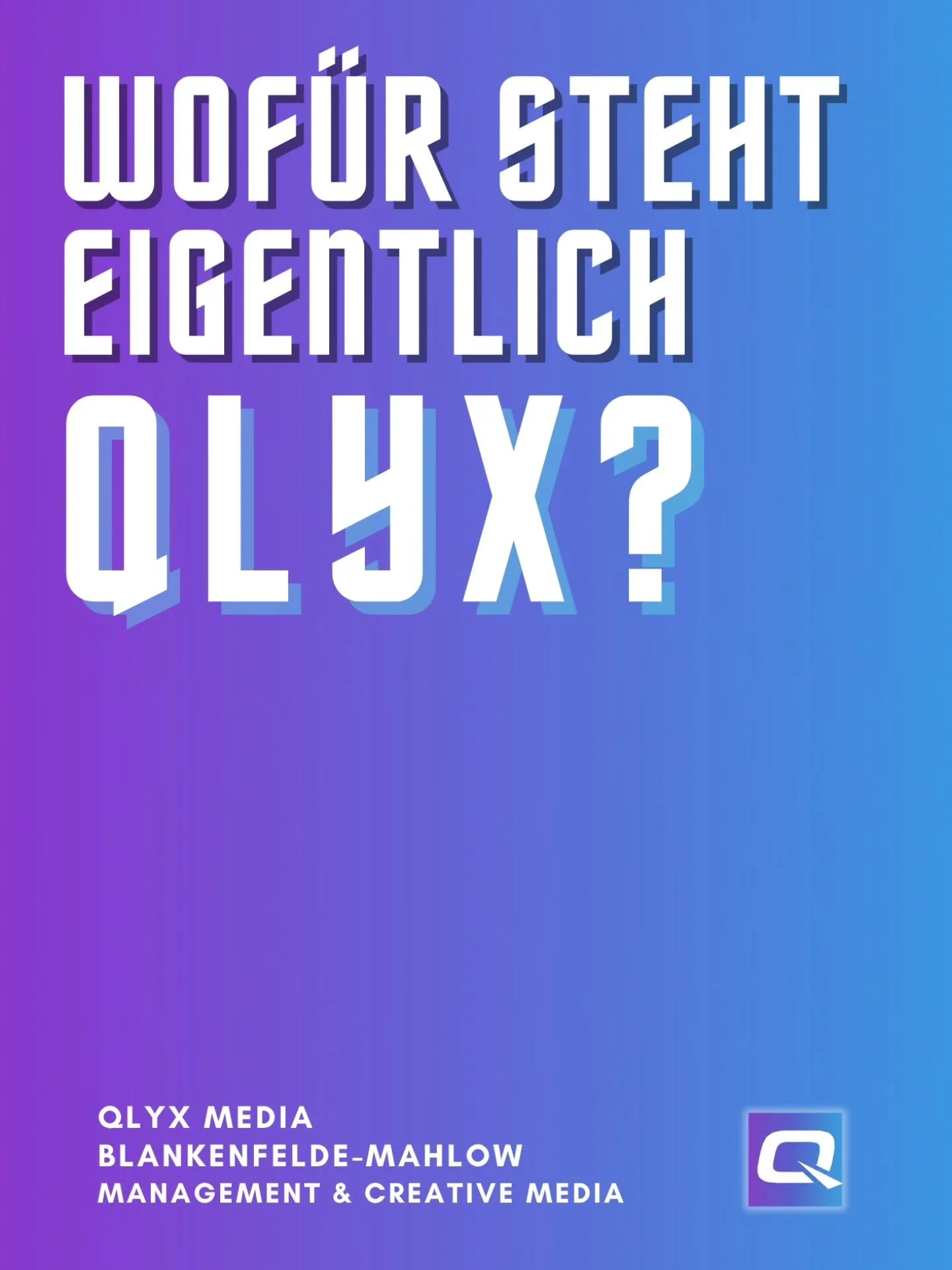 Hand aufs Herz: Kannst du unseren Namen beim ersten Mal fehlerfrei aussprechen? 🤔💬

&bdquo;QLYX Media.&ldquo; &ndash; Nein, das ist kein Tippfehler und auch kein geheimer Code der NASA. Aber die Geschichte dahinter ist der Grund, warum wir tun, was