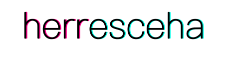 Der Schriftzug 'herrsecha' in bunten, leuchtenden Buchstaben auf dunklem Hintergrund.
