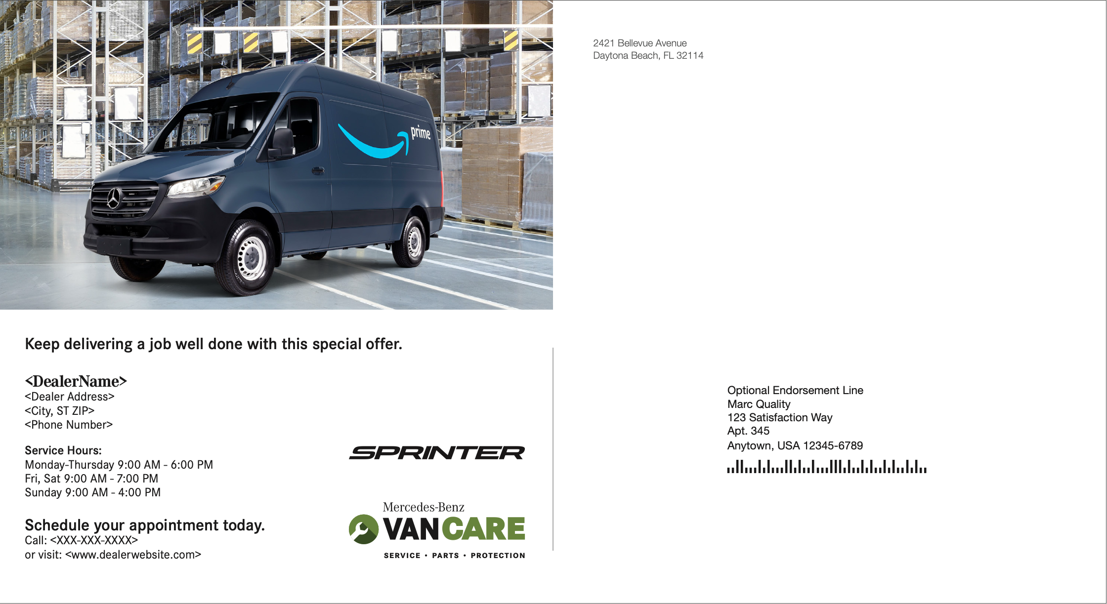 Mercedes-Benz & Amazon Mail Campaign