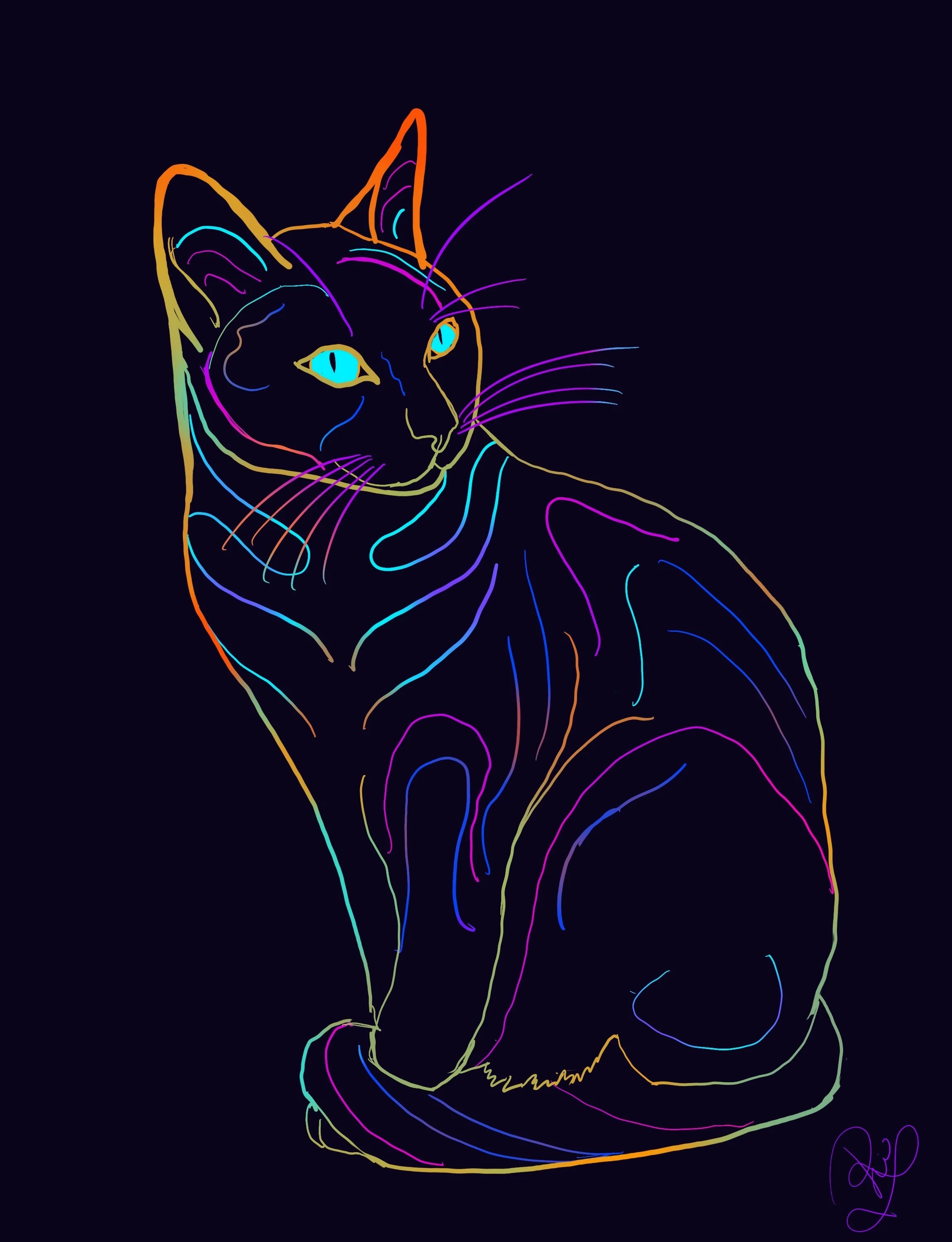 cat neon