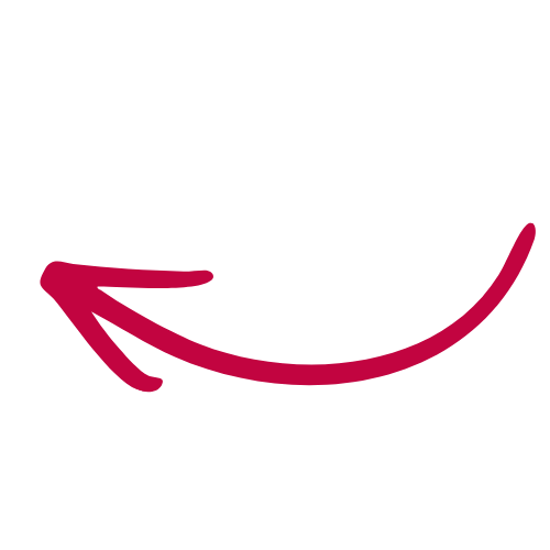 A black background with a large, curved, pink arrow pointing left and downward.