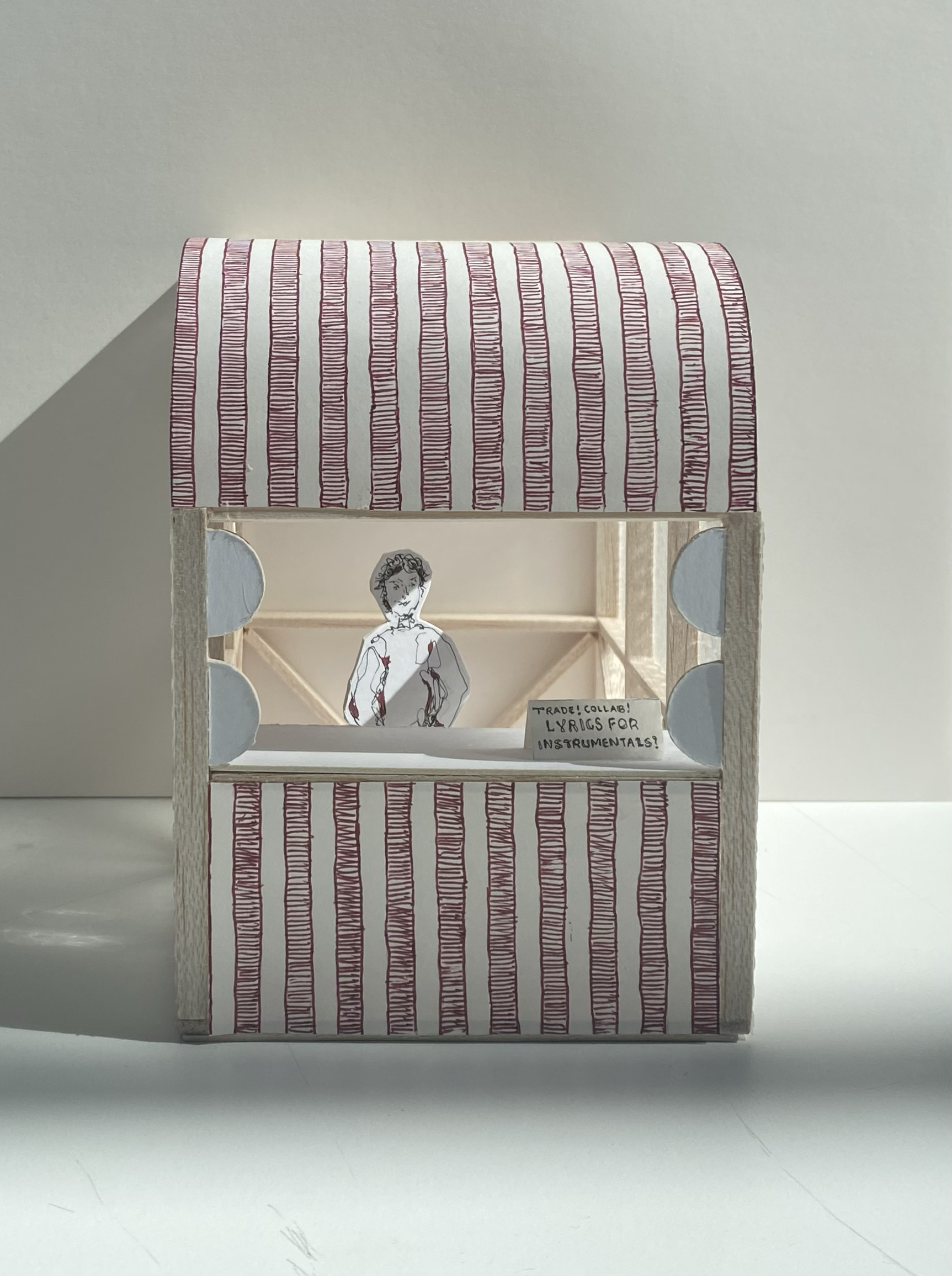 Ballroom Market Stall Sketch Model 1:20