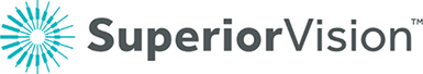 Superior Vision logo with blue circular design and black text
