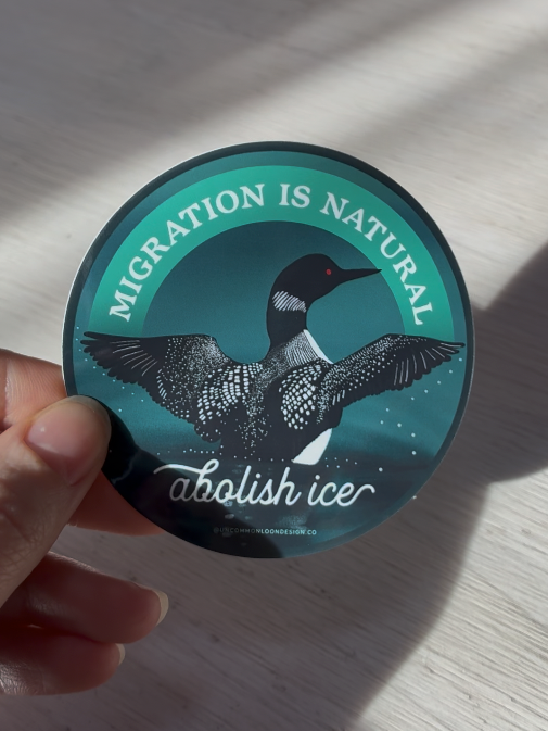 abolish ice sticker