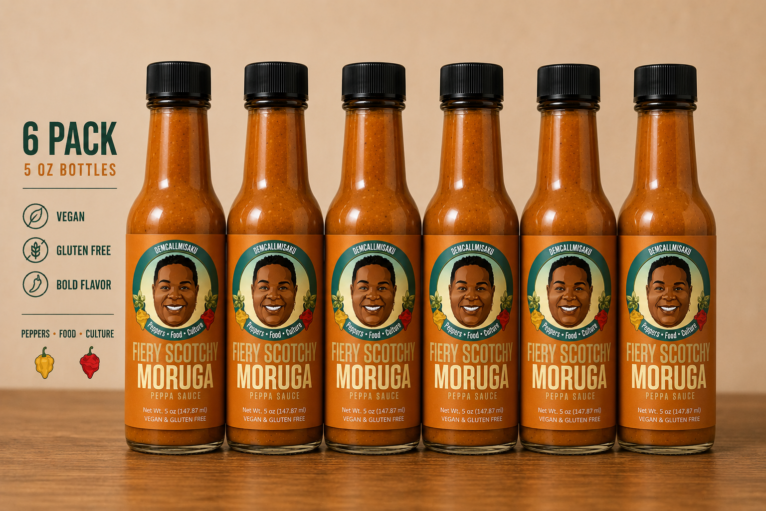 Fiery Scotchy Moruga Peppa Sauce – 6 Pack