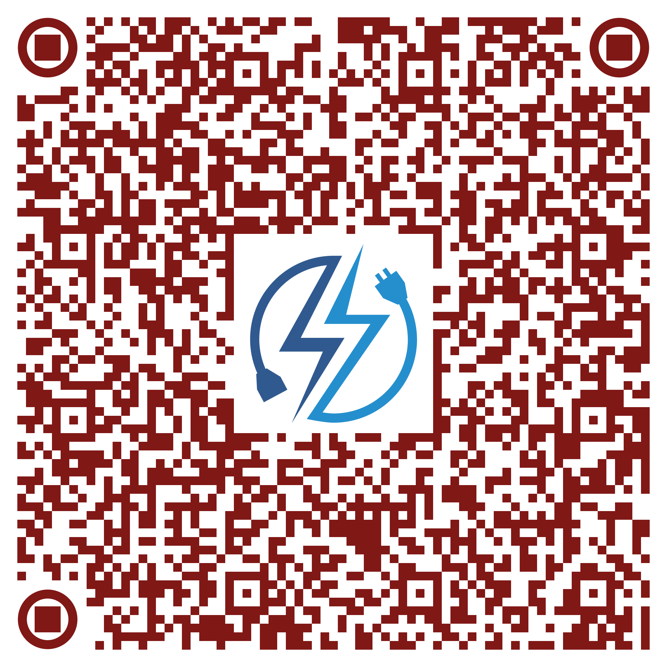 QR Code Contact Card for Electric Wire