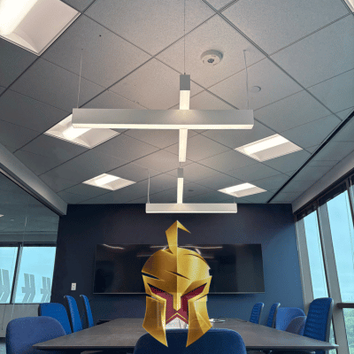 Conference room lighting installed by Spartan Home Pros