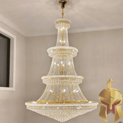 3 tier Chandelier installed by Spartan Home Pros