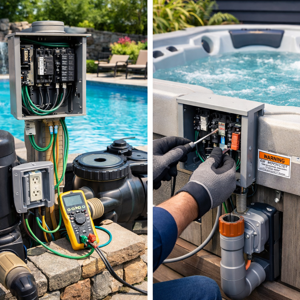 Pool and hot tub wiring