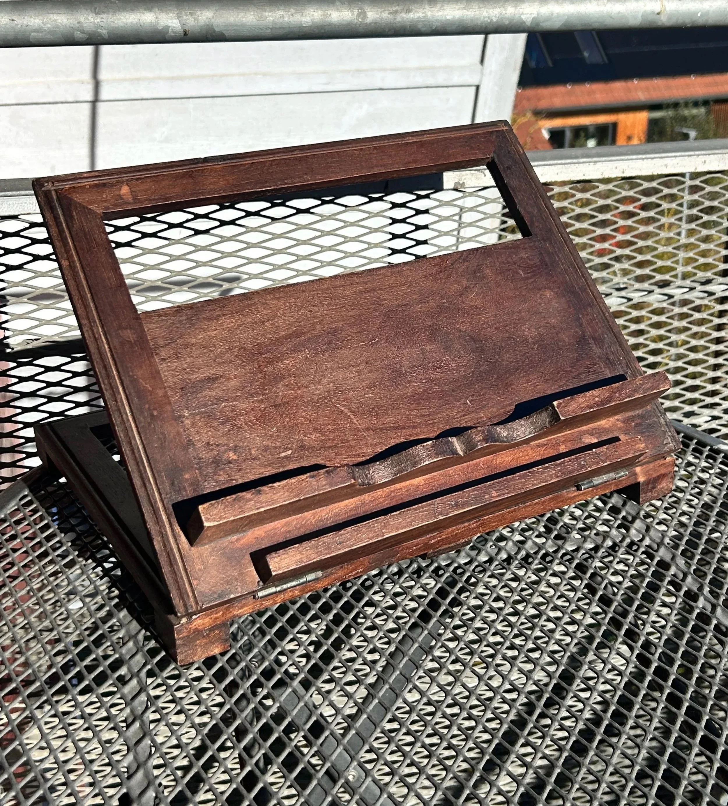 Antique tabletop Walnut bookstand/riser