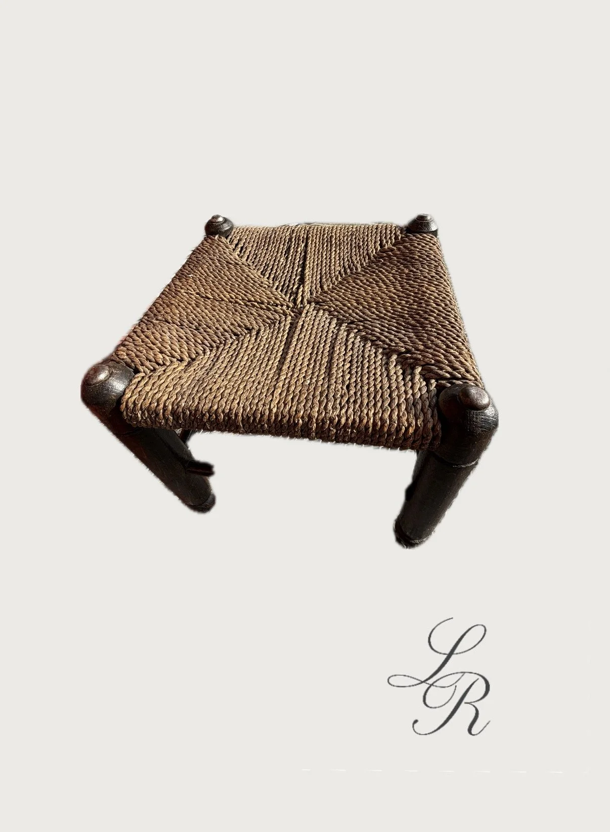 Antique French provincial dordogne stool