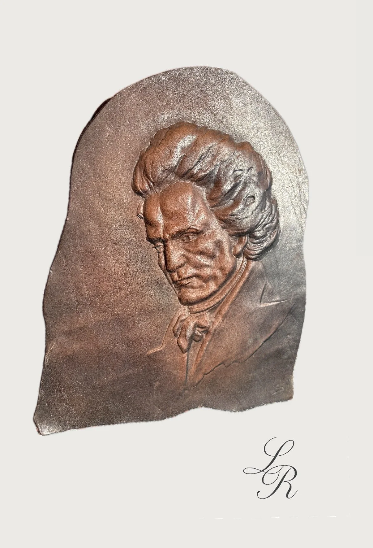 Austria leather repousse Beethoven