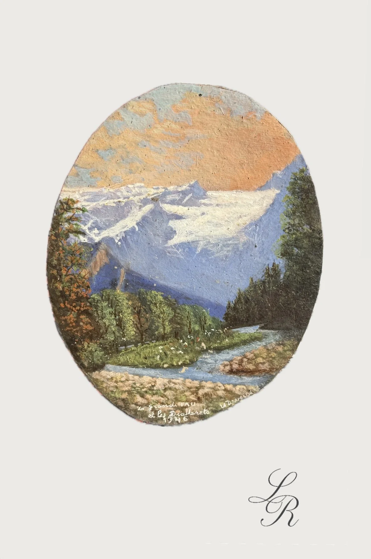 Swiss landscape scene original