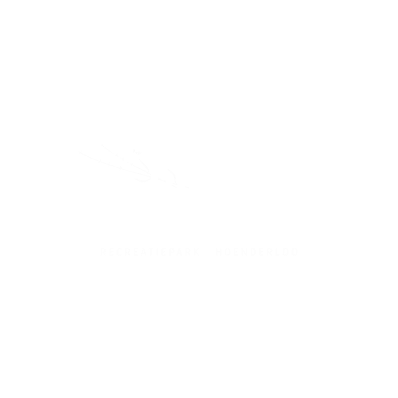 Logo with lavender sprigs and text that says "De Rimboe & De Woeste Hoogte, Recreatiepark, Hoenderloo" in white on a black background.