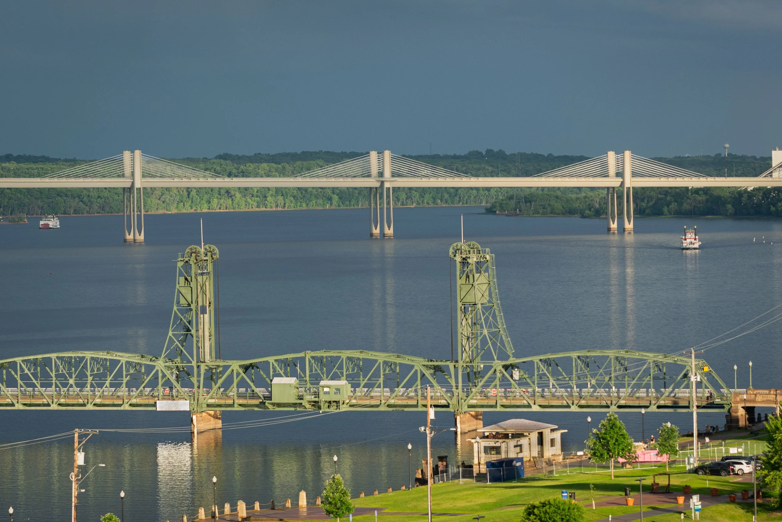 Stillwater Lift Bridge and St. Croix Crossing Bridge, Stillwater, Minnesota, 2026