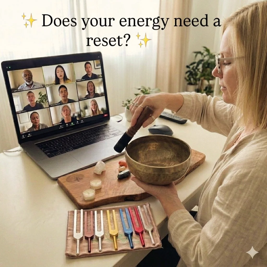 Does your energy need a reset? ✨  If you are new to energy healing&mdash;now is the time to try it and feel the energy shift! 🧘🏾&zwj;♀️🌈 
Join me TONIGHT at 7 PM online for a powerful Chakra Balancing session. We will be using the magic of Vocal T