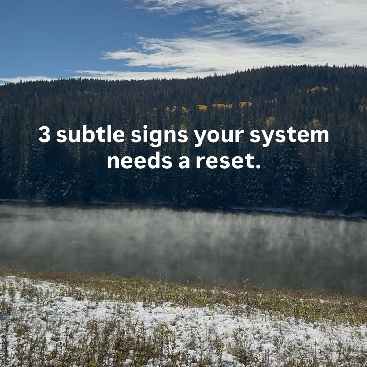 As the seasons transition, our energy bodies often hold onto old patterns and physical tension. 🌿&nbsp; 

Here are 3 subtle signs your system is asking for a deep release:

1️⃣ Persistent fatigue even after a full night&rsquo;s sleep

2️⃣ Feeling em