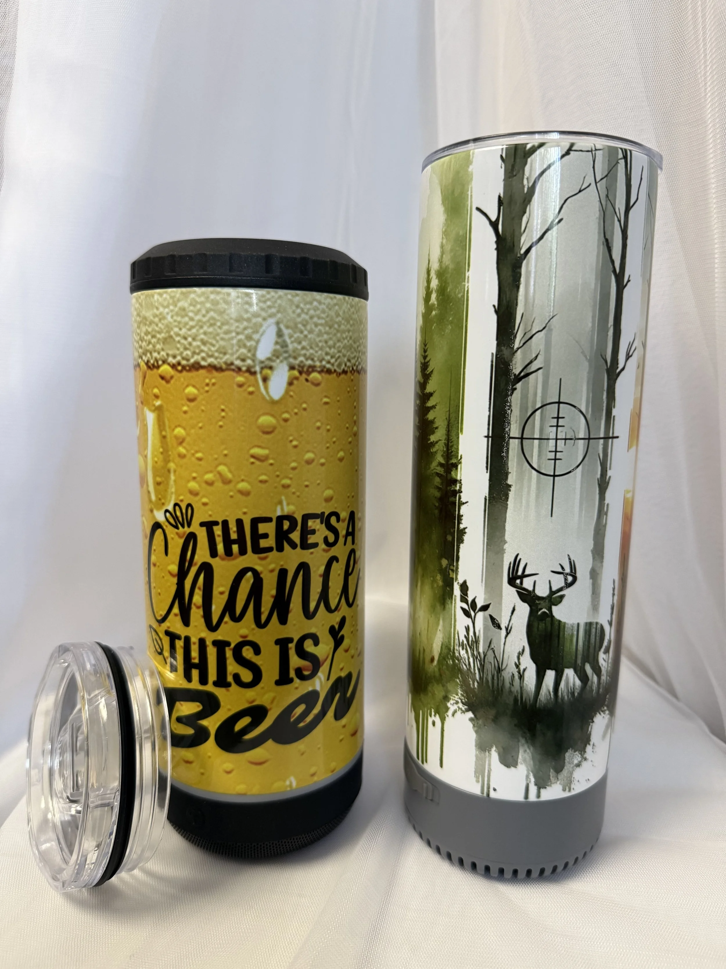 Tumbler/Koozie Speaker or Speaker Tumbler, your choice and design. $35 - $40