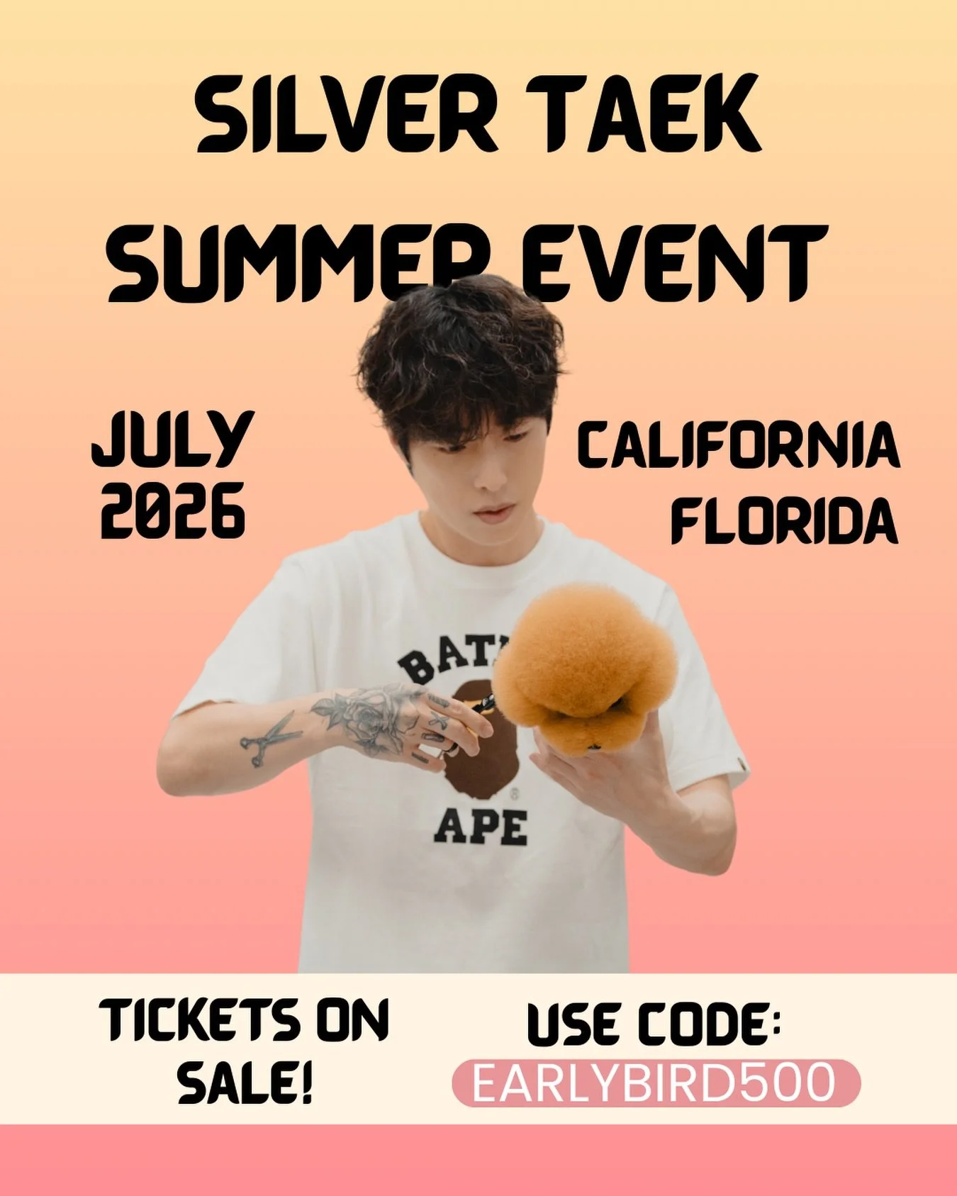 Tickets and details can be found in our bio. Make sure to use the code before January 31 to get $500 off your ticket! Code: EARLYBIRD500

We will be hosting the event at our facility in California and we will be collaborating with @groomhaus to host 