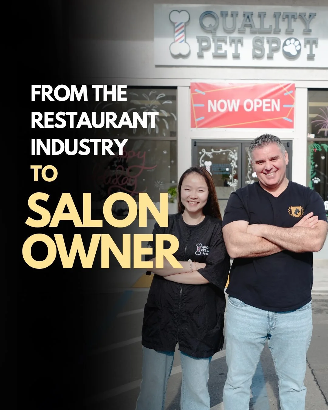 She wasn&rsquo;t always a groomer.

Before owning her own salon, she worked in the restaurant industry.

Like many of our students, she was looking for a career with more creativity, growth, and control over her future.

Today, she&rsquo;s a salon ow