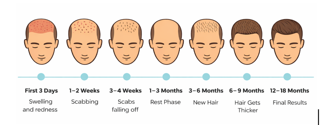 Hair Transplant Recovery Timeline: What to Expect After Surgery