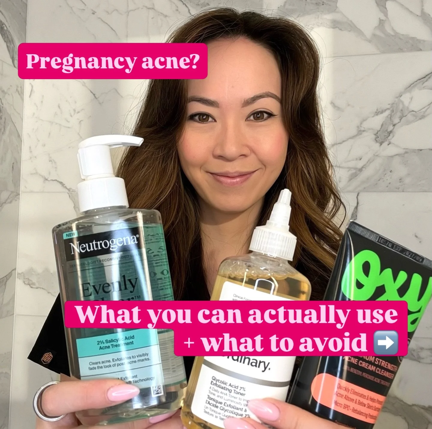 Pregnancy acne &amp; not sure what&rsquo;s safe? 🤰🏻😅
And your usual routine? Not always.

But you&rsquo;re not stuck just dealing with it. There are safe options that actually work (and a few to avoid 🚫).

What to use + what to skip &rarr;

Save 