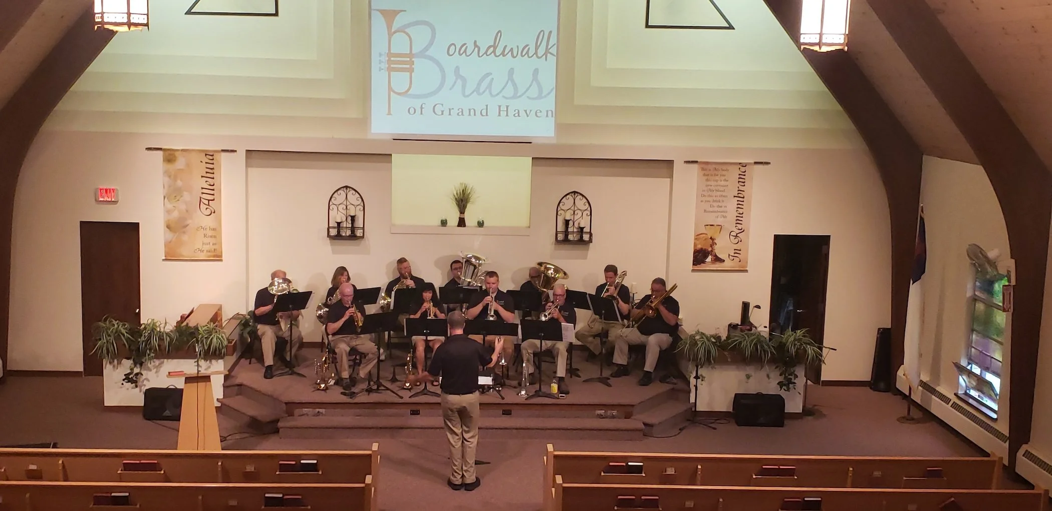 Boardwalk Brass in concert
