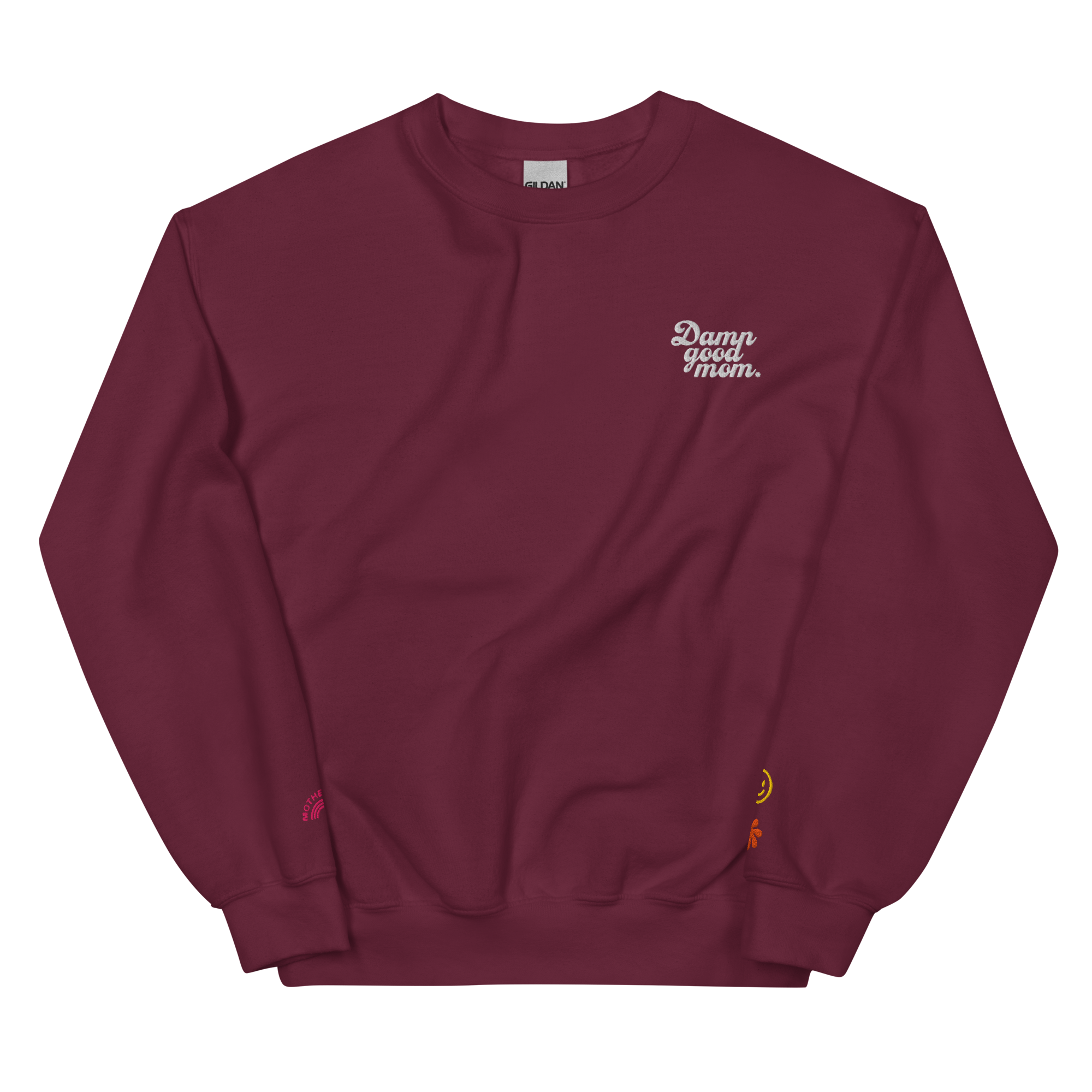 unisex-crew-neck-sweatshirt-maroon-front-6ab57972494f0.png