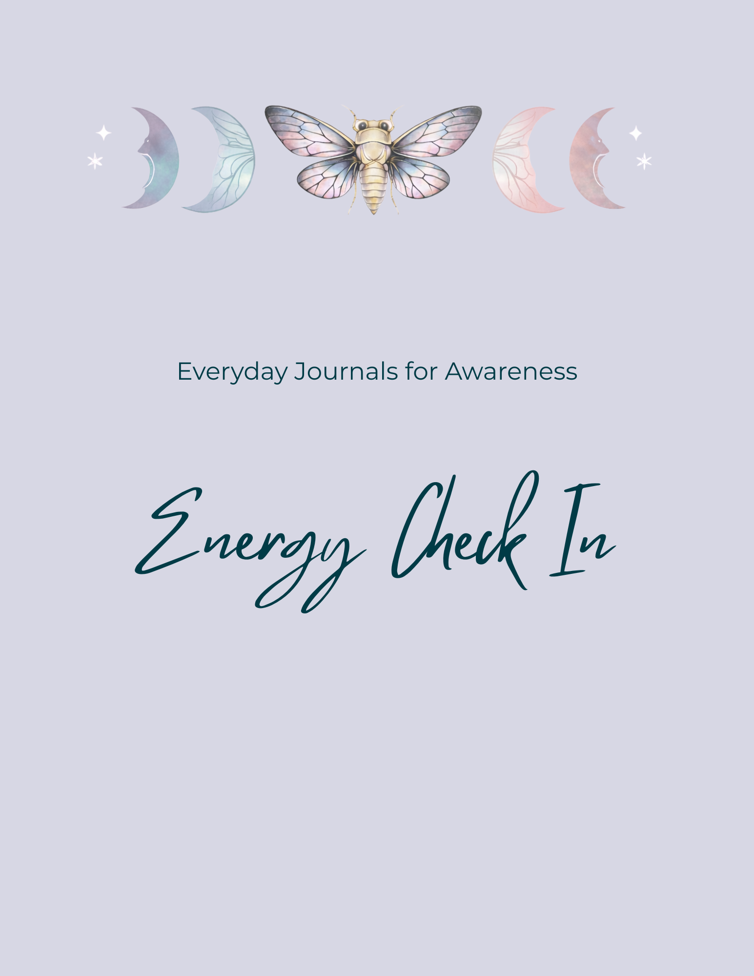 Energy Check In 90 Day Journal