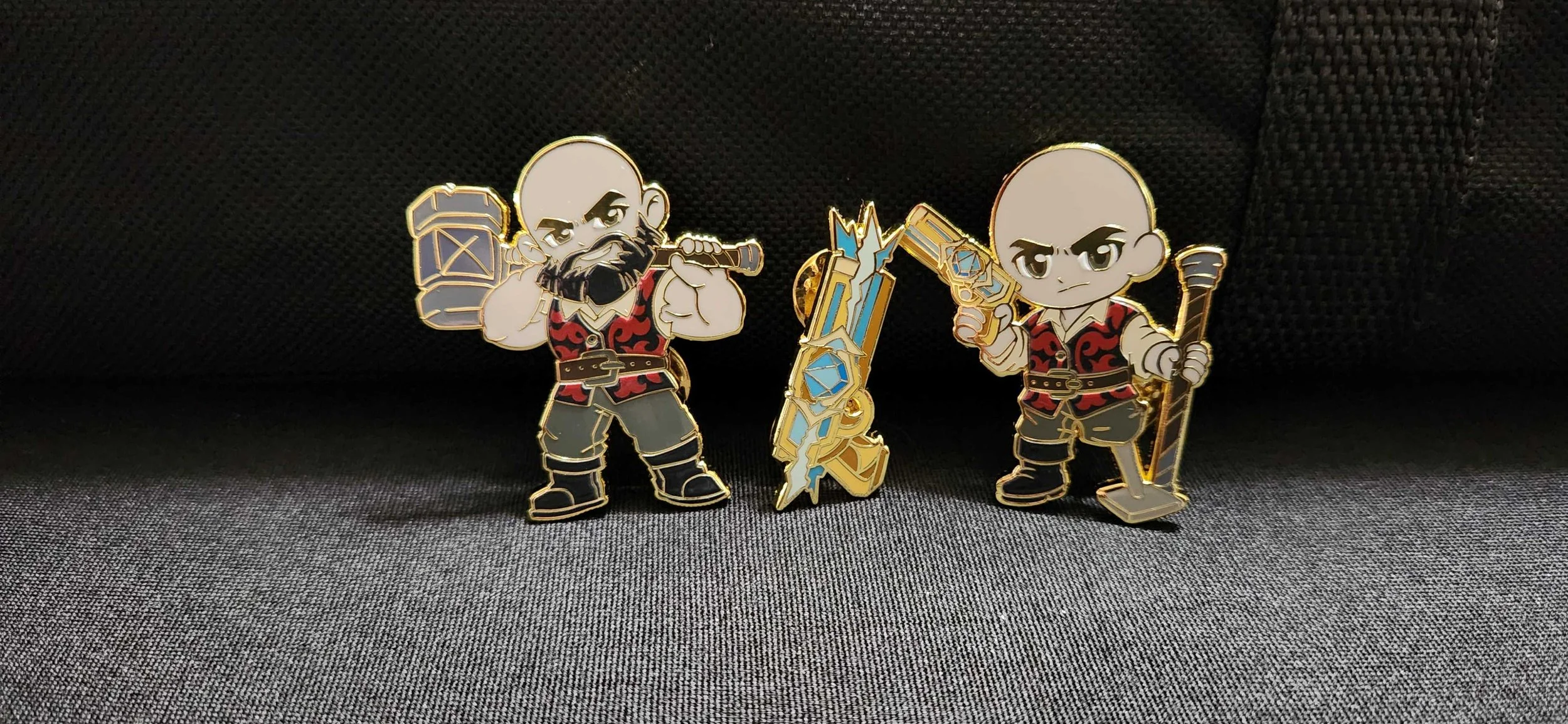 King Maker enamel pin set