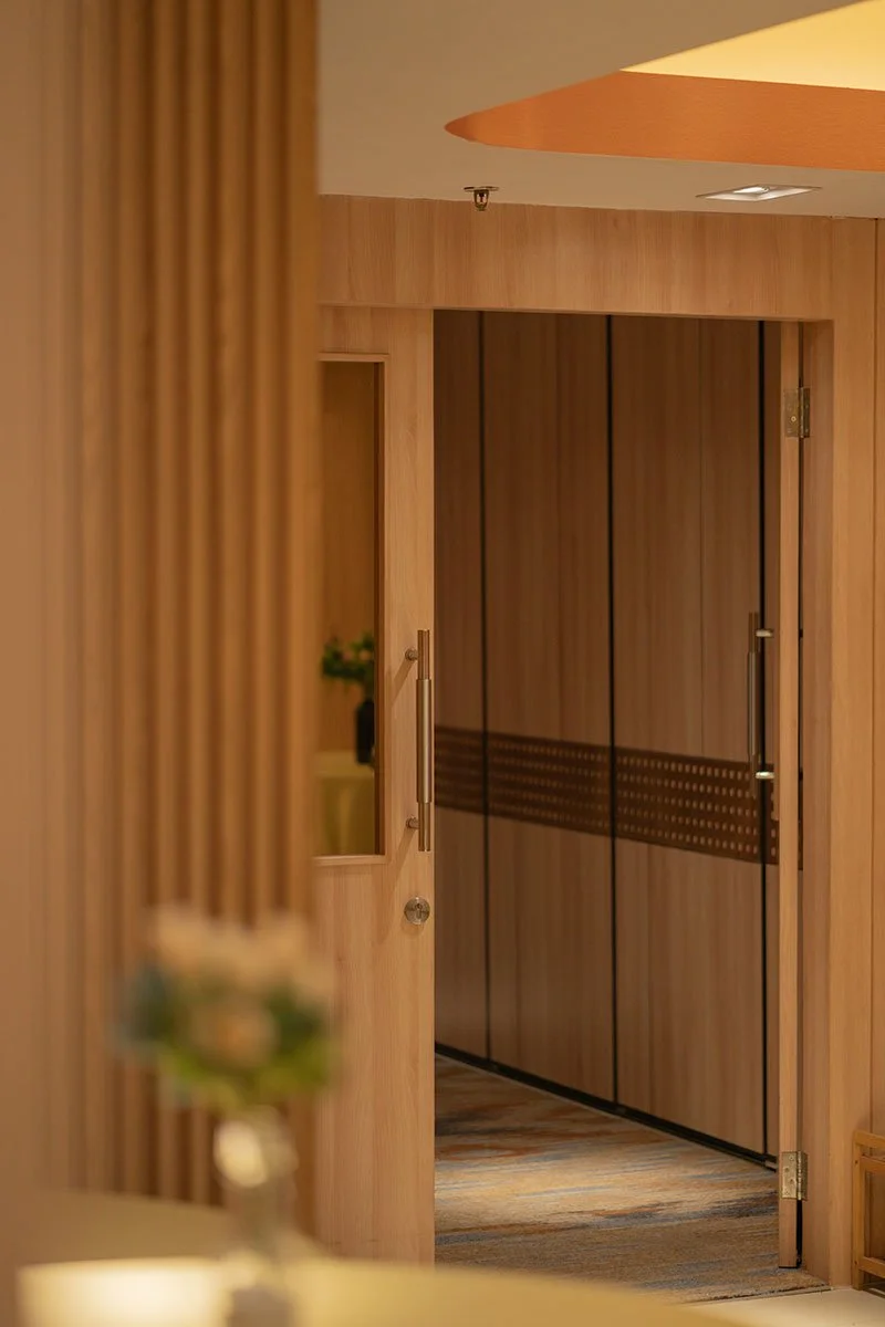 a door to the meeting spaces