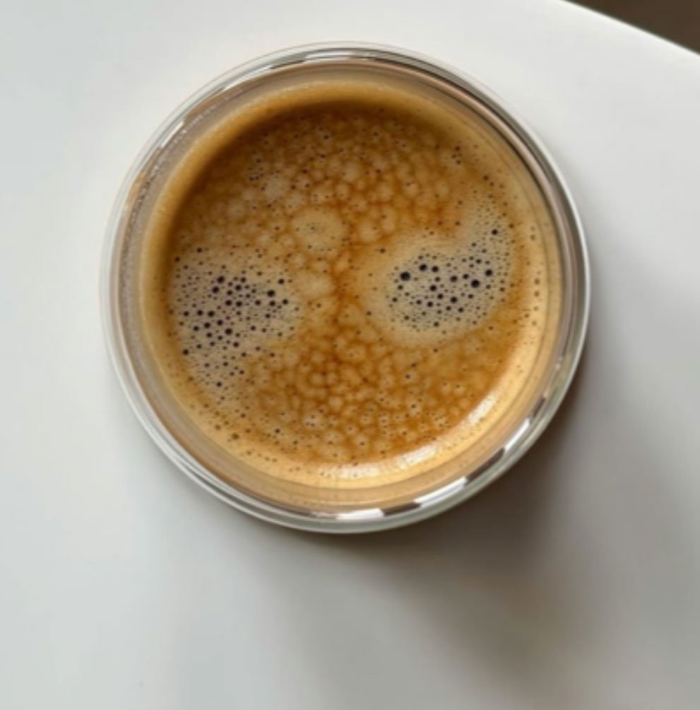coffee top view