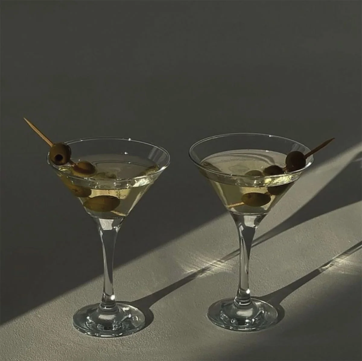 two drinks next to each other