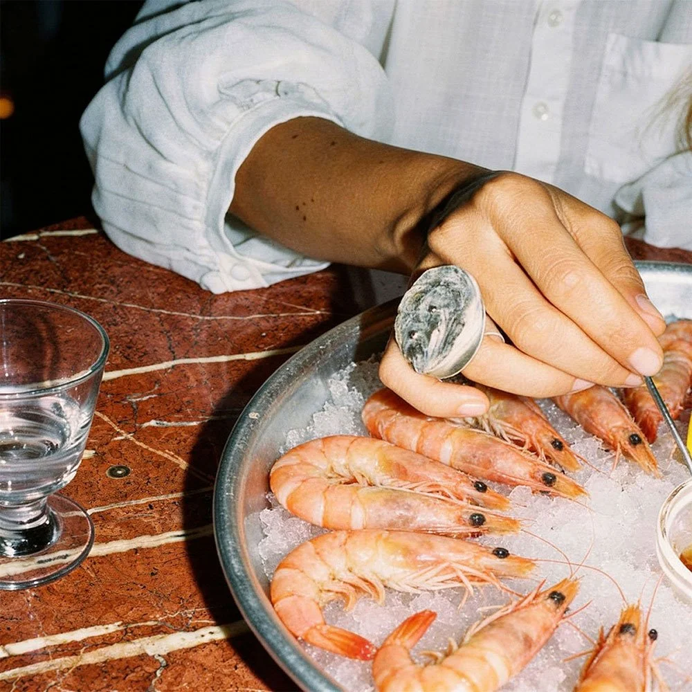 plate of shrimp
