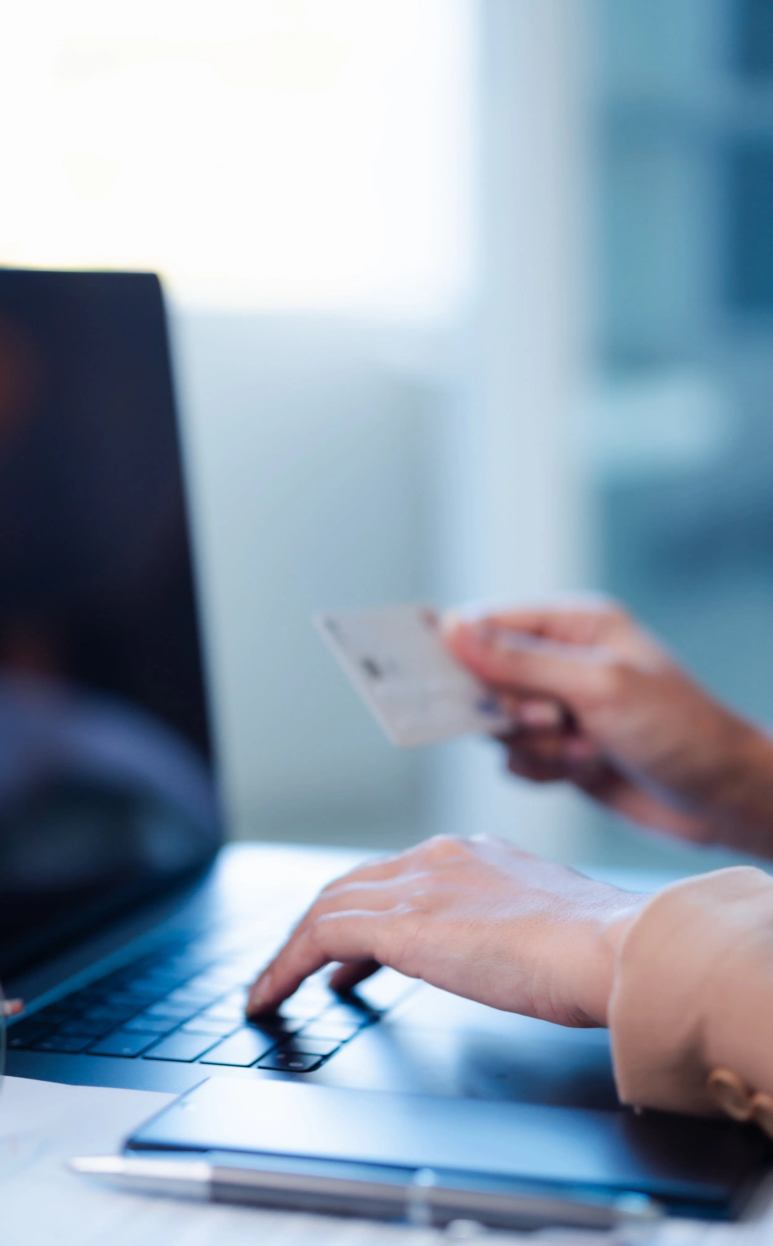 bookkeeping on a laptop