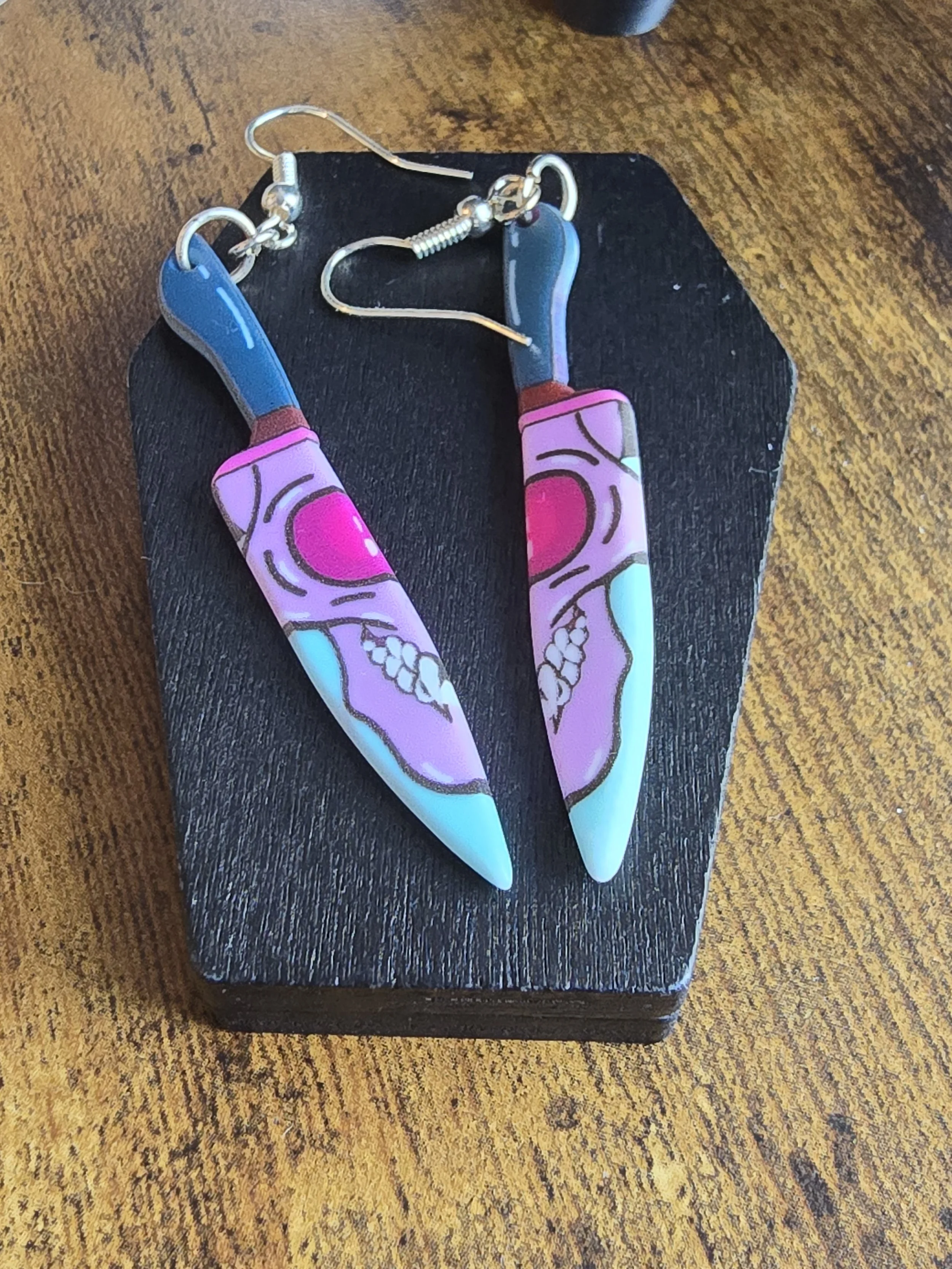Skull Blade Earrings