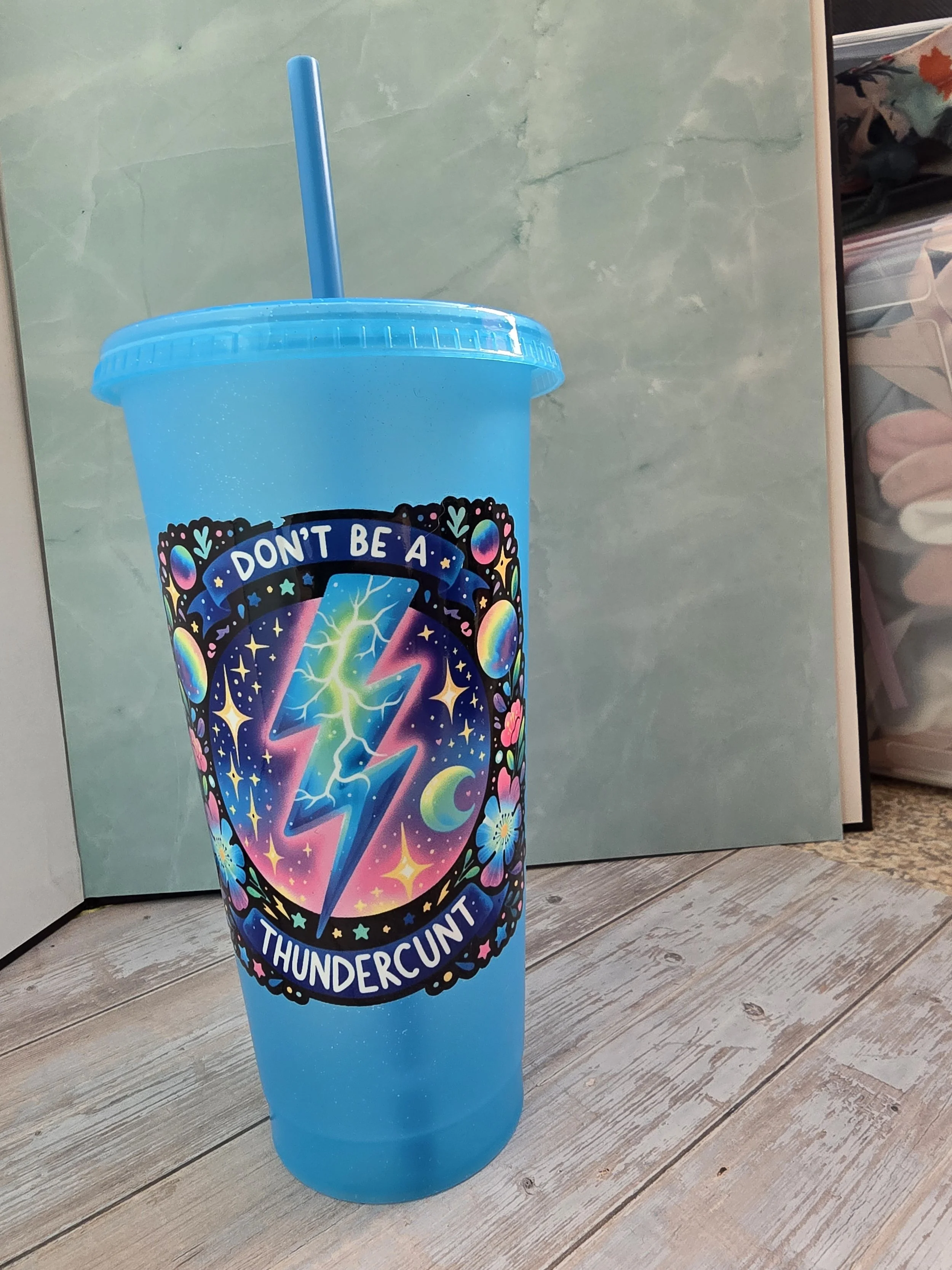 Thunderc*nt - 24oz Cold Cup  Plastic Travel Cup