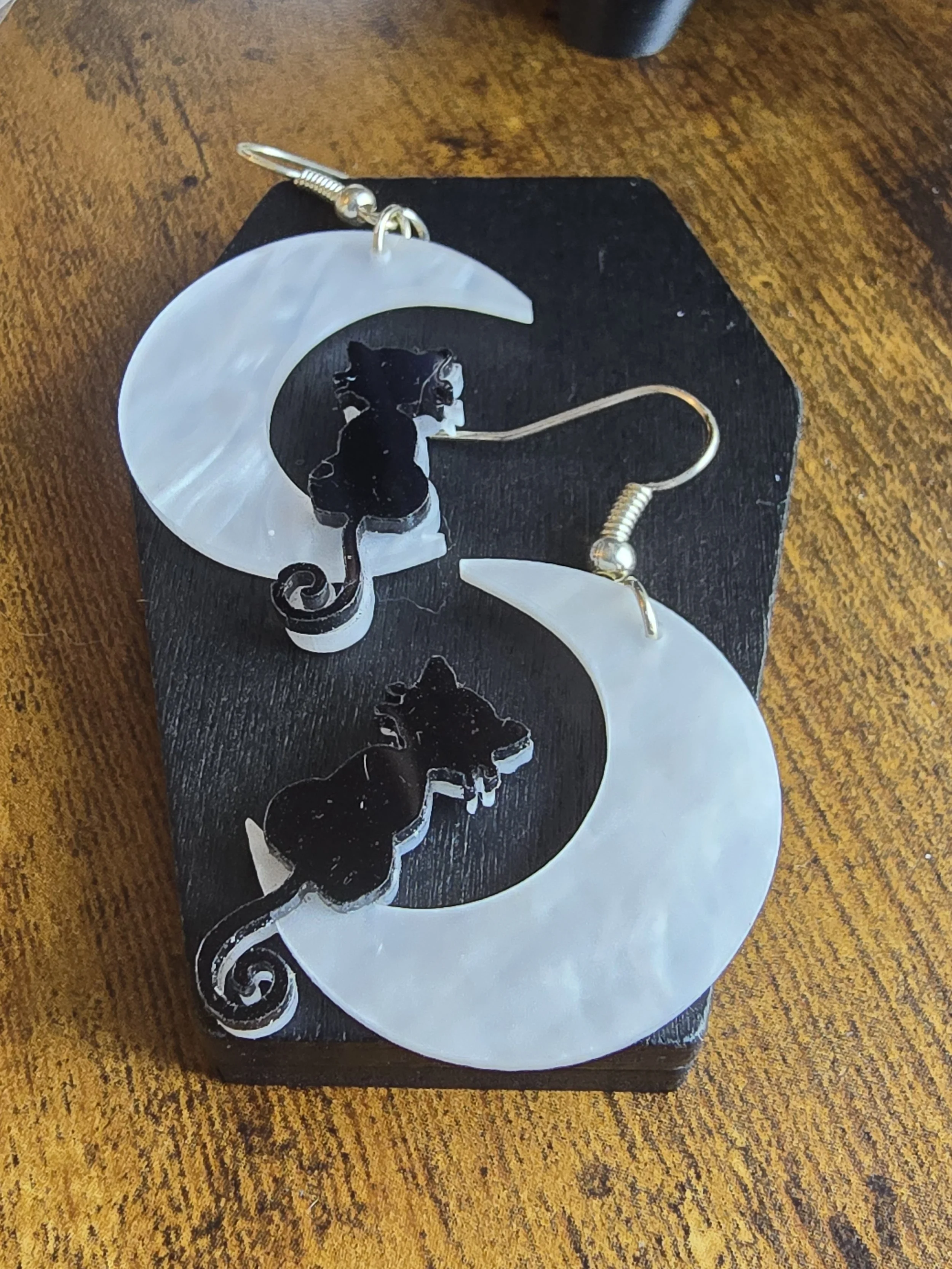 Moon Kitty Earrings