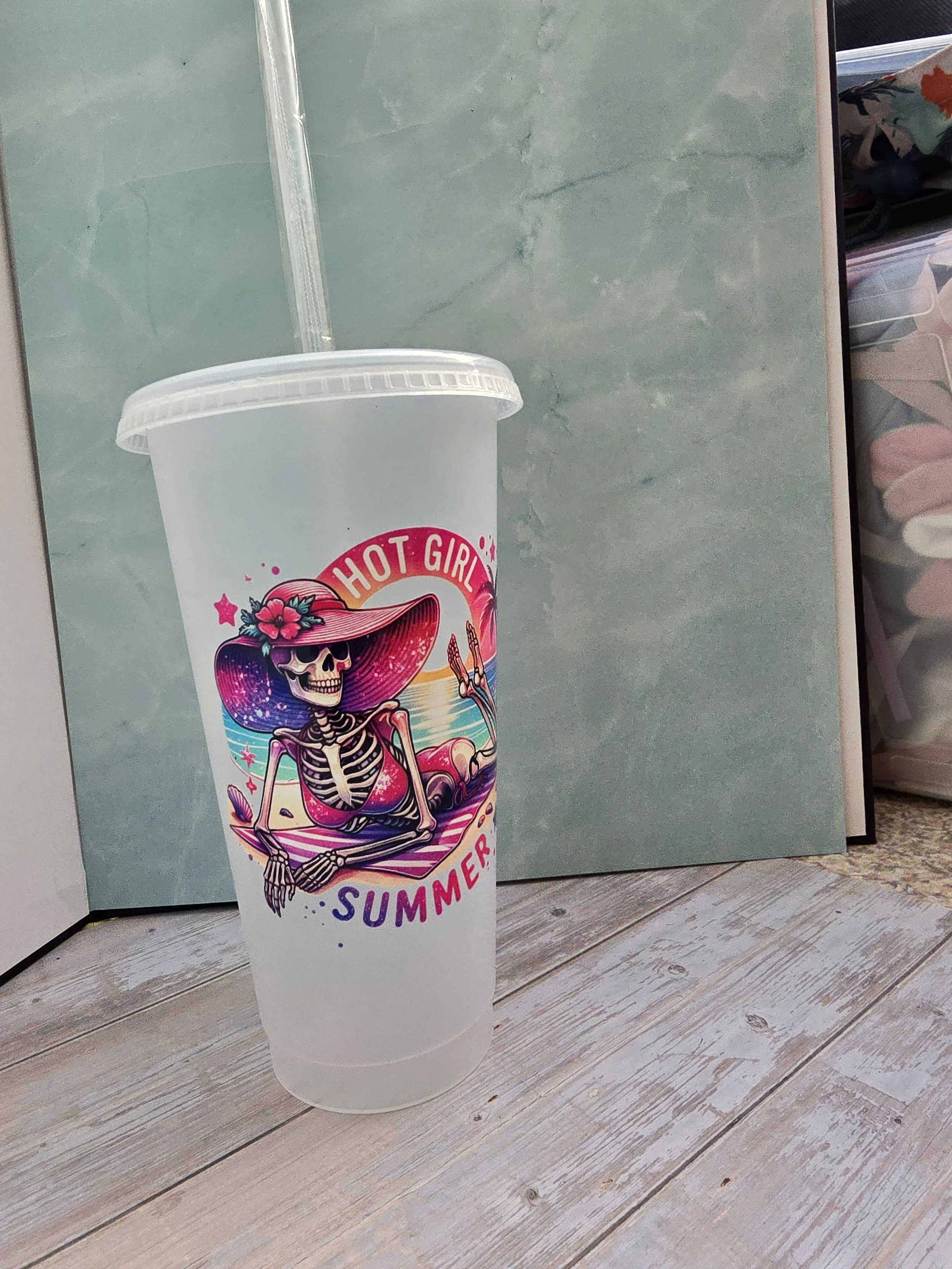 Hot Girl Summer - 24oz Cold Cup  Plastic Travel Cup