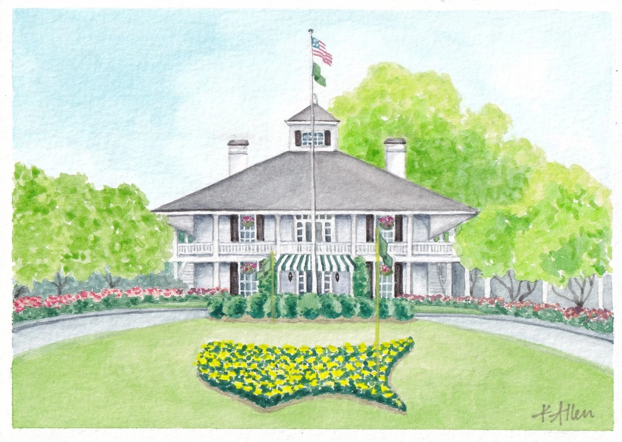 Masters Clubhouse 8 x 10