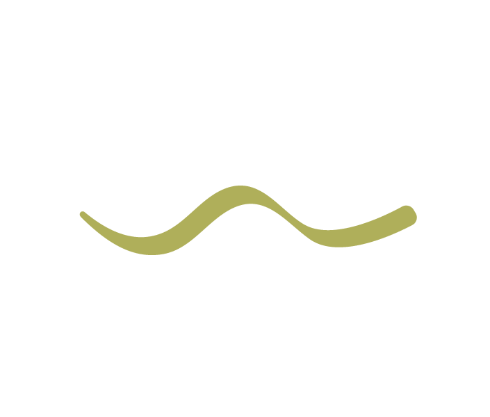A stylized illustration of a green mustache with a prominent upsweep and downward curves, set against a black background.