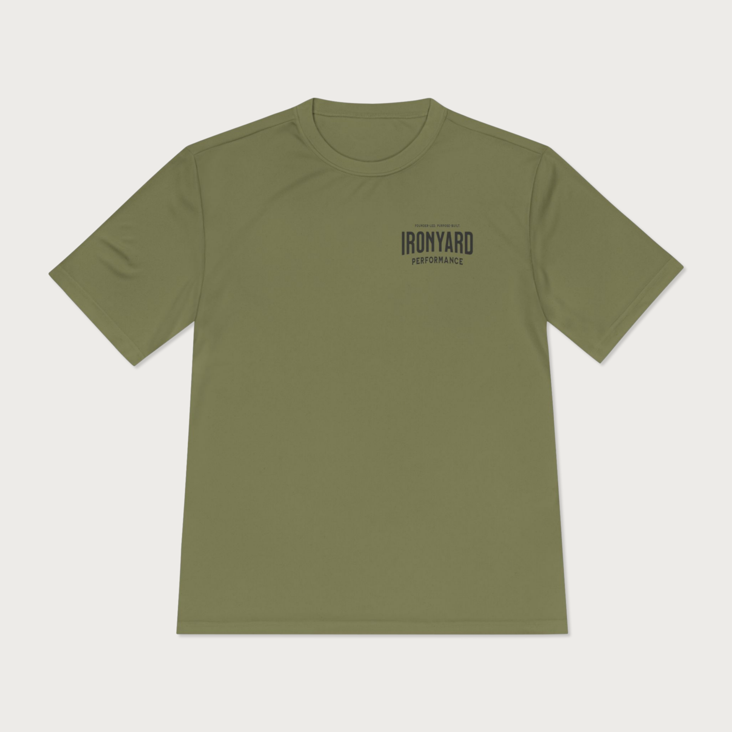 Ironyard Performance Moisture‑Wicking Tee — OD Green