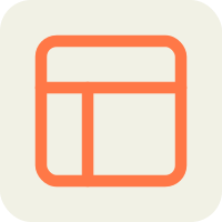 Icône de planificateur ou calendrier stylisé