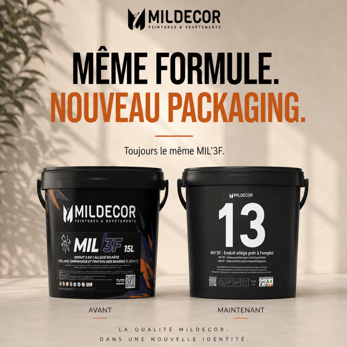 Enduit MIL'13 ( Anciennement Mil'3F ) - Mildecor