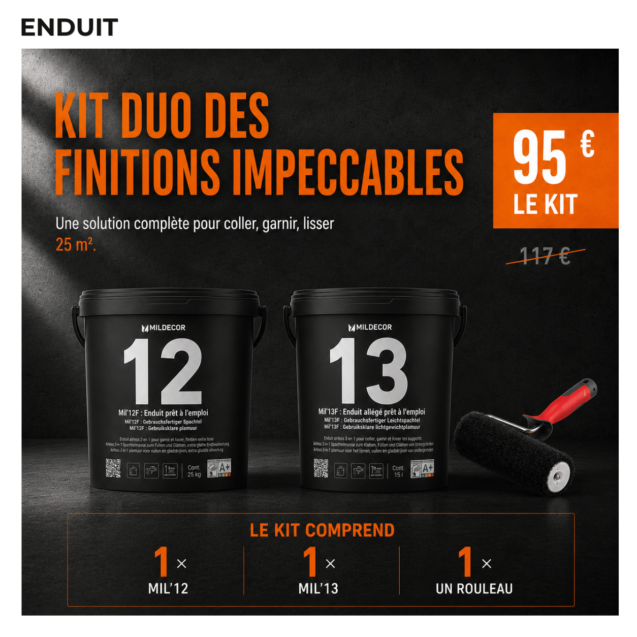 Kit duo des finitions impeccables 25 M²