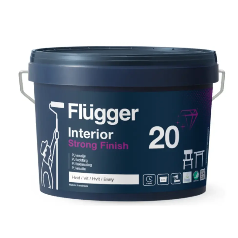 Pro Interior strong finish 20 Laque PU satinée pour boiserie intérieur