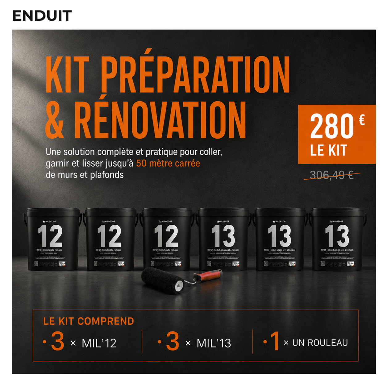 Kit Préparation & Rénovation 50 M²
