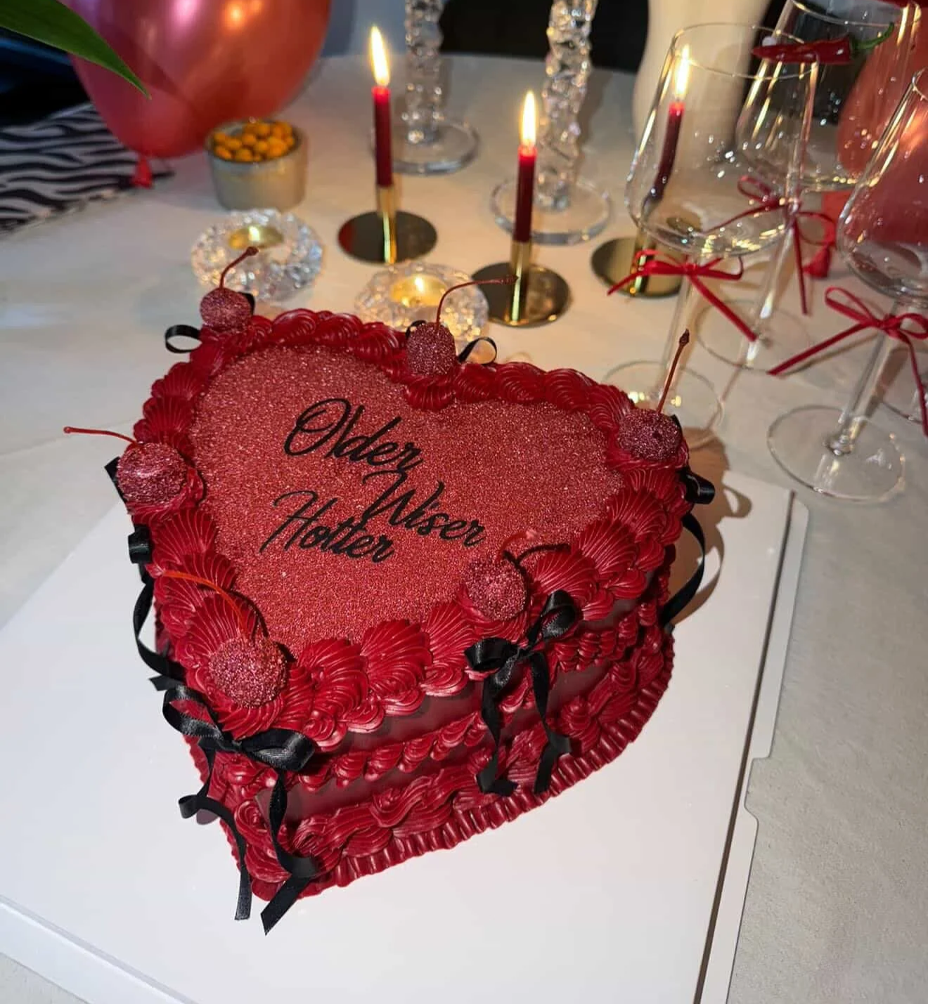 The Scarlet Glitter Heart