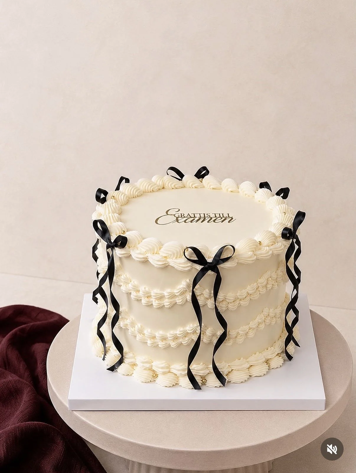 The Noir Ribbon Cake